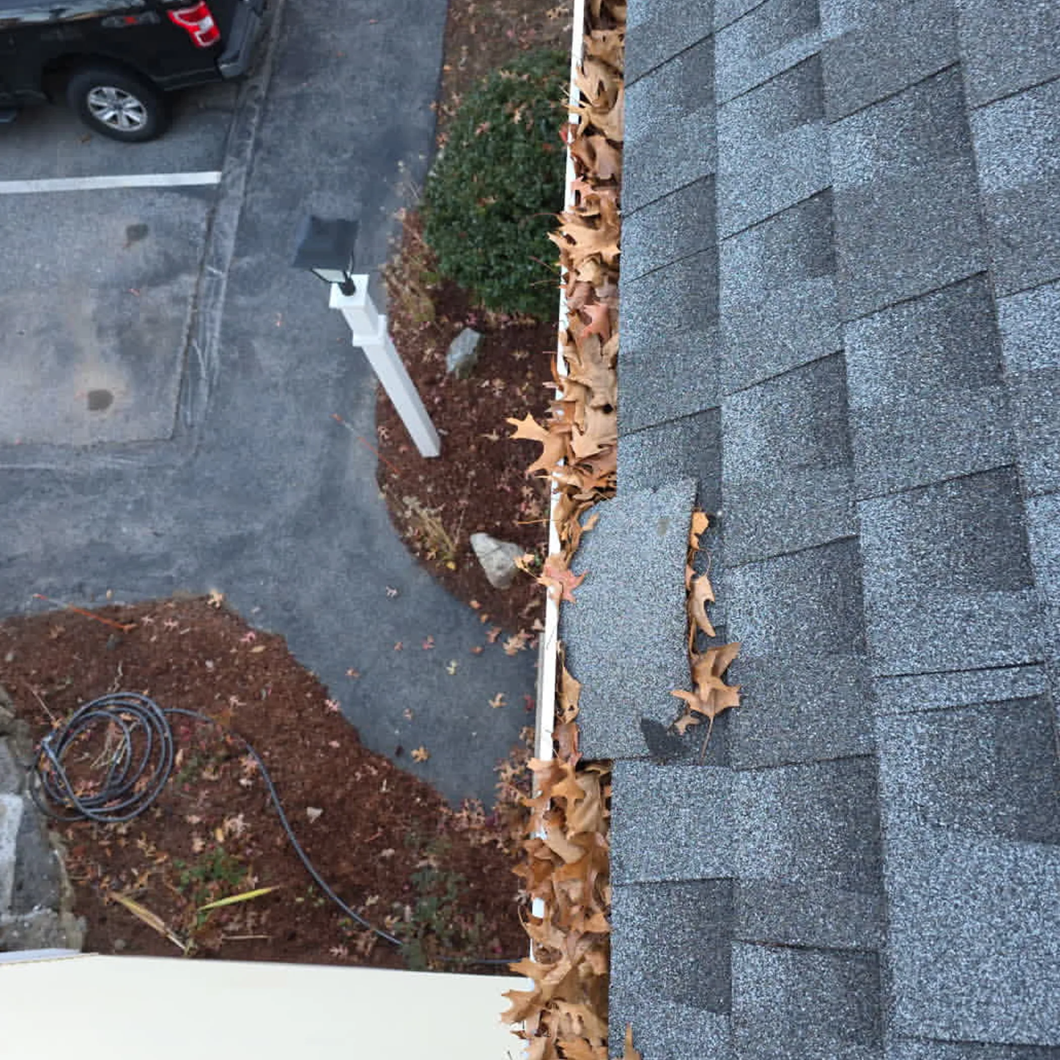 seasonal gutter debris and home exterior maintenance