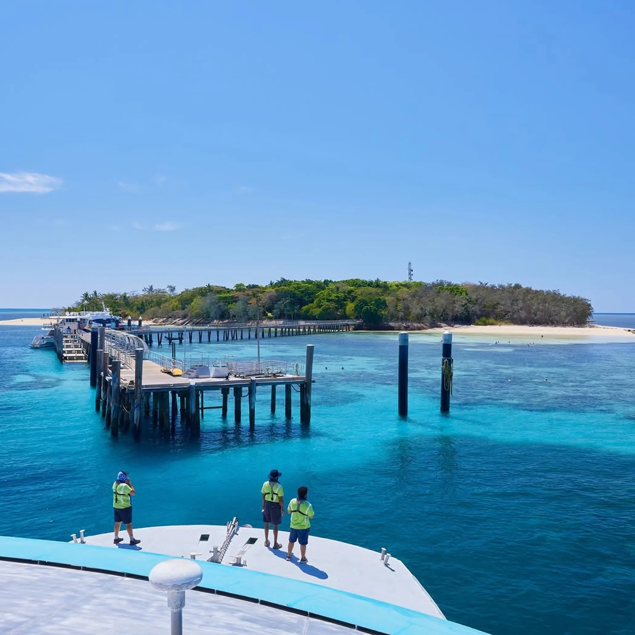 boat dock and island waters