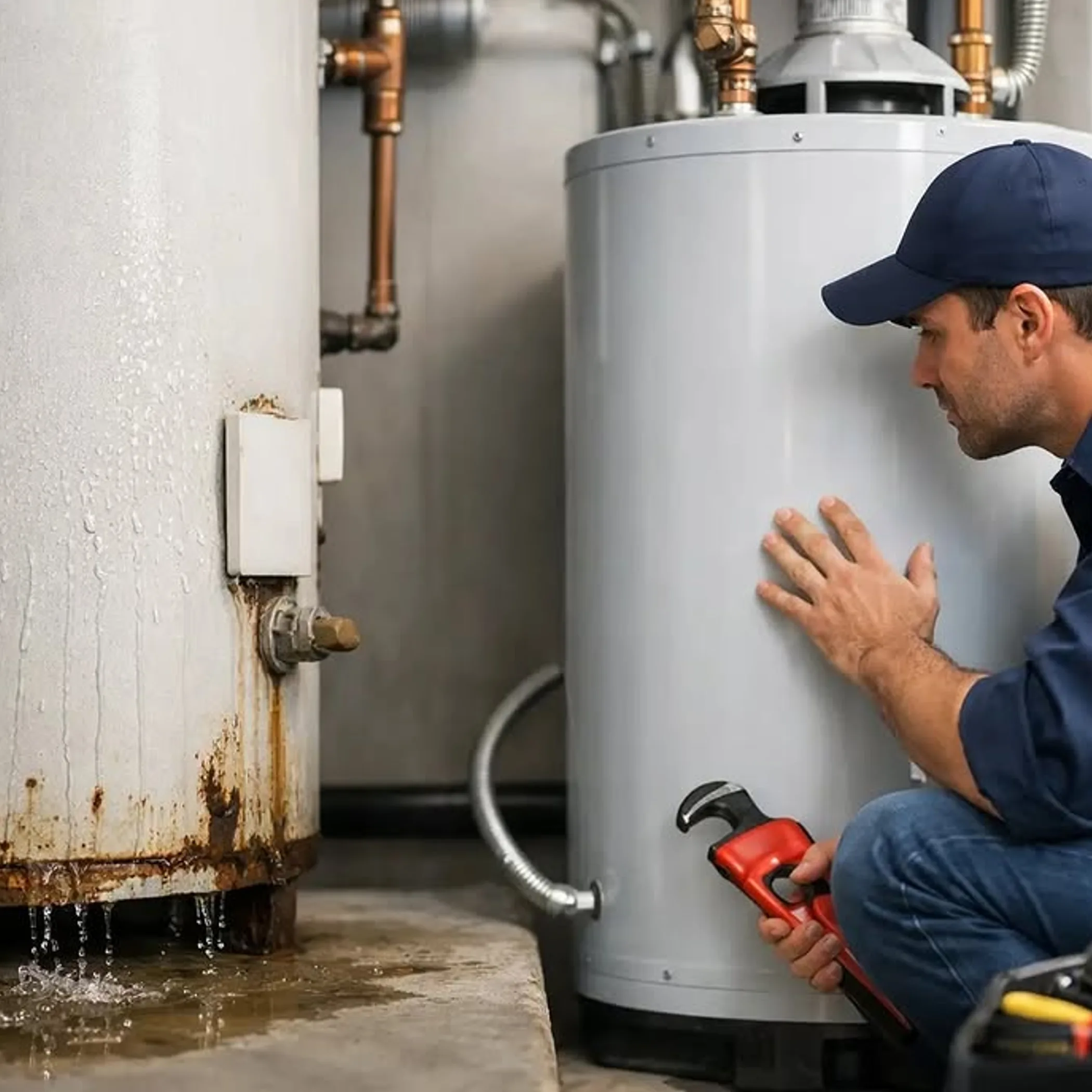 water-heater plumbing maintenance setup