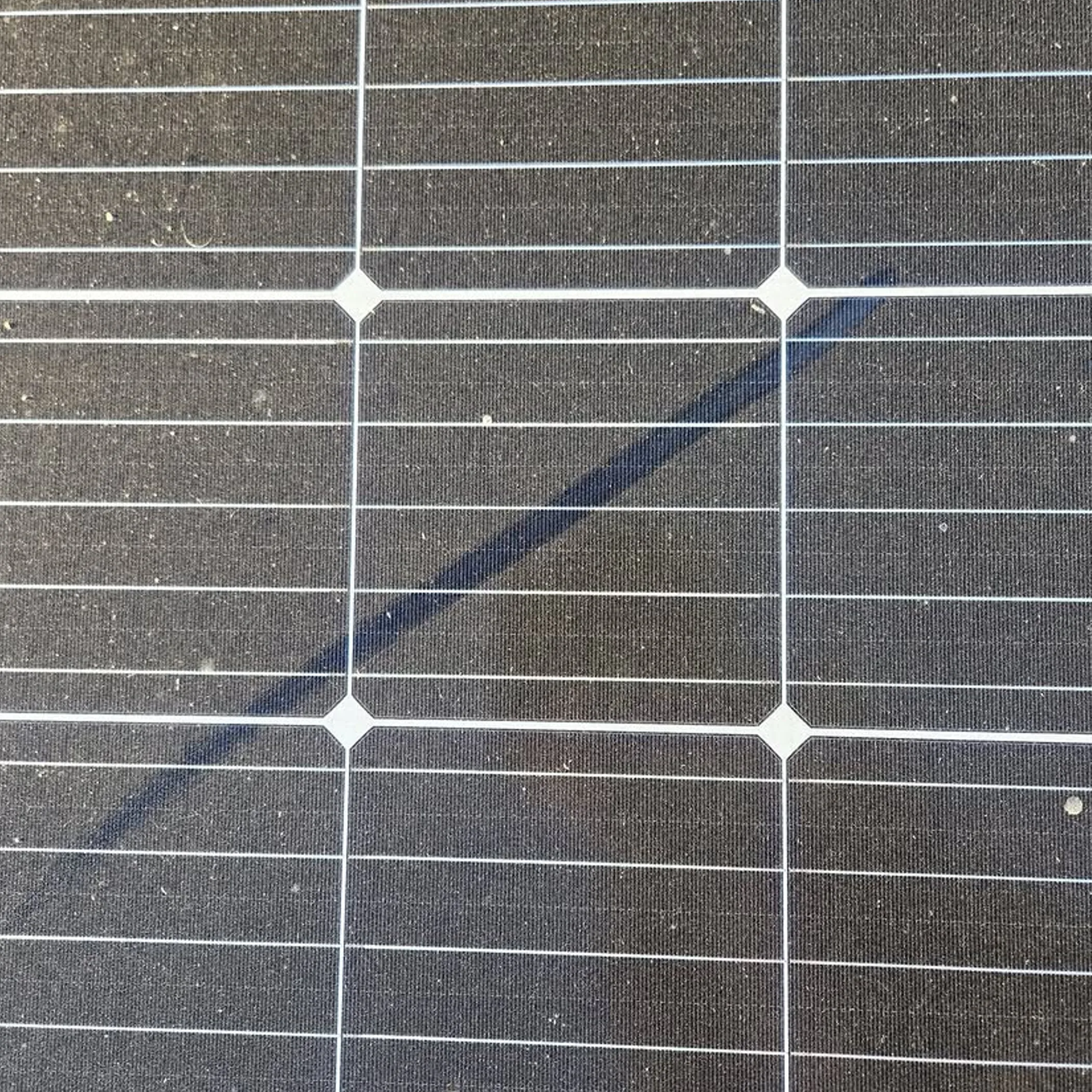 dusty photovoltaic solar panels